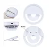 RK12 Selfie Led Ring Light Lampada Selfie mobile portatile per Clip Lampe Selfi Obiettivo telefonico Illuminazione fotografica Studio fotografico