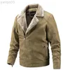 Men's Jackets Winter Fleece Leather Fur Pu Slope Zipper Slim Fit Branded Cashmere L220830