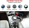 Drink Holder Car Cup Tray Trays For Eating With Cell Phone Slot Universal Strong Table Fit Vehicle Truck And All