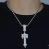 Trapstar pendentif collier bijoux de créateur hip hop plein diamant cuba chaîne hommes colliers
