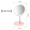 Moda LED Compact espelhos 3 Light Intelligent Desktop Makeup Mirror Charging USB