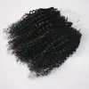 Ombre grijze kleur link ring haar krullende microlus menselijke haarextensies 200gr 200s