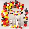 Julekorationer 1set Birthday Party Kids Latex Balloons Arch Set Baby Shower Minnie Supplies Air Toys Gifts 220829