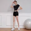 Running Sets Summer Sports Suit Women Yoga Shorts Set Gym Clothing Training Tops Outfit 2pcs/Set Fitness Sportswear met borstvandided