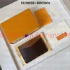 M61733 France Luxurys Designers Women Men Card Card Mono Gram Canvas Brown Checkered Black Plaid Canvas with Box و DUS227M