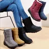 New Winter Woman BootWith Platform Shoes Snow boots Waterproof Low Heels Ankle Boots Female Women Shoes