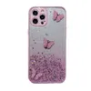 Diamond Butterfly Glitter Phone Cases Transparent For iphone 14 Pro Max 13 12 11 Xs XR 8 7 Plus Luxruy Ladies Cover Shockproof Anti Drop