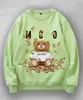 Sweatshirt cartoon Classic Fashion Luxury lady Hoodies Designer Bear Pullover High Quality Sweatshirts Woman Loose Clothes GREEN Long Sleeve Pullover