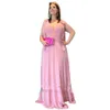 Pink Chiffon Prom Dresses 2022 V أشرطة قابلة للفصل مع Bow Robe de Soiree A-Line المسائية حفلة رسمية