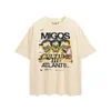Men's T Shirts Fashion T Shirs Galleryes Shir Migos Band Fog Sree Loose Coon Round Neck Men and Women's Shor Sleeve Thir