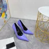 Europäische und amerikanische Kleiderschuhe Mode Womens High Heel Formal Schuhe Patent Ledersandalen Italienisch hochwertige Größe 35-41