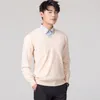 Men's Sweaters Man Pullovers Winter Fashion Vneck Sweater Wool Knitted Jumpers Male Woolen Clothes Standard Tops 220829