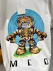 23SS Bear Print Herr T-shirts med rund hals Lyxmärke T-shirts Designer Man Dam V4 T-shirt Sommar Andas Kort ärm