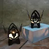 Candle Holders Halloween Day Wrought Iron Metal Holder Ghost Pumpkin Bat Decorative Ornaments