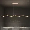 Lampade a sospensione Led Modern Dining Room Chandelier Bar Counter Pendan Restaurant Nordic Lighting Office Semplici luci sospese