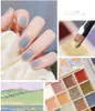 16 colori smalto per unghie solido gel semipermanente manicure pigmento unghie salone crema verniciata colla per unghie impregnare gel UV per unghie