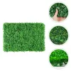 Fleurs décoratives mur d'herbe panneaux artificiels faux gazon haie lierre intimité panneau de verdure fausse clôture jardin écran tapis buis tapis patio