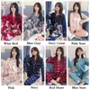 Vêtements de nuit pour femmes Oversize M5XL Femmes Pantalons à manches longues Pyjamas Pyjamas en satin de soie Ensembles de chemise de nuit Robe de bain Robe de bain Sleepshirts 220830