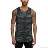 Sports Brand ASR Herren-Tant-Tops, Camouflage-Druck, ärmellos, Pullover, Tunika, Top, Sport, U-Ausschnitt, atmungsaktiv, schnell trocknend, Fitness, Herrenbekleidung