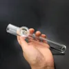 Cachimbo de fumo atacado cachimbo de mão de vidro grande de 7 polegadas de espessura rolo compressor colorido cachimbo de tabaco com tigela