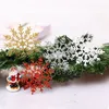 3pcs/setクリスマススノーフレーク装飾クリスマスツリープラスチックスノーフレークペンダントクリスマスお祝いパーティースノーフレーク装飾品BH7504 TYJ