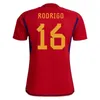Spain 21/22 Camisa de futebol versão Torcedor jogador KOKE Ramos Thiago A.Iniesta 2021 Soccer jerseys Homens mulheres crianças kits Futebol Shirts Uniformes Camisas de futebol