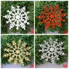 3pcs/Set Christmas Snowflake Decoration Christmas Tree Plastic Snow flake Pendant Xmas Festive Party Snowflakes Ornament Supplies BH7504 TYJ