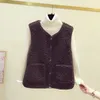 Kvinnors västar Kvinnor Waistcoats Pocket Plus Size Spring Autumn Retro Harajuku Slim Elegant Sleeveless Jackets Button Trendy Outwear 220830