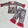 Besondere Anlässe Großhandel Set Baby Junge Weihnachten Kinder Winterkleidung Kleidung Nachtwäsche Kind Santa Gitarre Hemd Rote Hosen Mode Outfit Pyjamas 220830