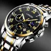 Armbandsur hela automatisk mekanisk klocka Trend Korean Quartz Men's Watch Waterproof Student