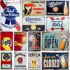 Metal Painting Whisky Whisky Beer Metal Sign Plate Sign Posters de metal Tin Sign Placas Places Bar Pub Cozinha Restaurante Decor T220829