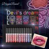 Lucidalabbra Halloween Glaze Set 12 colori Donne sexy Rossetto Impermeabile Lunga durata Umido Vivido colorato Lipgloss Trucco192q1980027