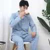 Vêtements de nuit pour hommes pyjamas pour hommes vêtements de nuit pour hommes pyjama en coton printemps pijama hombre treillis sommeil salon pyjamas grande taille 220830