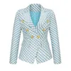 B19 Ternos femininos Blazers Slimfit Fashion Luxury Queen Party Spring Collection Padrão Texure Jaqueta formal Mulheres elegantes usam coquetel de blazer