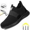 Chaussures habillées Léger Confort Safety Men en acier Toe Work Sneakers Antismashing Bottes indestructibles 220829