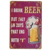 Metal Painting Vintage I Love Beer Metal Tin Signs Pub Tavern Wall Decor voor Bar Pub Club Man Cave Retro Metal Art Posters T220902