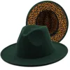 Boinas coloridas vintage vintage fedora chapéu de leopardo interior jazz panamá primave