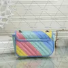 Designer Woman Macaron Color handbags PU Handbag Bag Purse Cross Body Chain Shoulder Wallet Bags