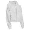 Damesjacks Yoga -outfits Pakken Pakken SCUBA ZAPPER HOODIE Loose Fitness Gym Plush Sweater Hoodies Katoen Sweatshirt Tracksuit Women