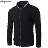 Chaquetas para hombre Cárdigan a cuadros informal para hombre, sudadera con cremallera de felpa, chaqueta con cuello levantado, abrigo de calle de manga larga ajustado, ropa masculina de moda 220830