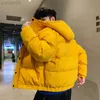 Men's Jackets Winter New Mens Warm Casual Thicken Hooded Parka Turn Down Collar Men Woman Fashion Streetwear 3XL L220830