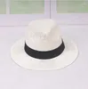 Berets 2022 Летняя бумага соломка панама шляпа для унисекса круто красивые красивые высококачественные шляпы федоры Женщины и мужчины