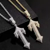 Collana con ciondolo Trapstar, gioielli firmati, collane da uomo con catena cubana piena di diamanti hip hop