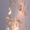 Cordes LED fil de cuivre guirlandes lumineuses à piles perle fée éclairage de vacances pour mariage maison fête décorations de noël