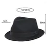 Berets Fashion Classic 100% Wool Hats Soft Felt Fedora Hat For Men Women Autumn Winter Black Top Curved Brim Sombreros De Mujer