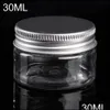 Verpakkingsflessen doorzichtige plastic pot en deksels lege cosmetische containers make -up doos reisverpakkingsfles 30 ml 40 ml 50 ml 60 ml 80 ml 100 ml dhamp