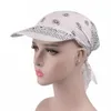 Wide Brim Hats 2022 Summer Sun Fasahion Turban Fashion Women's Visor 3D Printing Headscarf Cap Unisex Square Scarf Hat