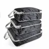 Opbergdozen Binnen 3 stks Set Compressie Verpakking Kubussen Reistas Bagage koffer Organisator Set opvouwbare waterdichte nylon materiaal 220830