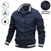 Mens Jaquetas Homens Moda Jaqueta Homens Casual Windbreaker Bomber Jacket Casacos Homens Primavera Outono Ao Ar Livre À Prova D 'Água Jaquetas Slim Mens 220830