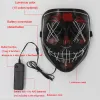 Świąteczne zabawki nowość oświetlenie Halloween Mask Lid Light Up Party Maski The Purge Wyborami Rok Great Funny Masks Festival Cosplay Cosplay Dostawy Świeci w ciemności